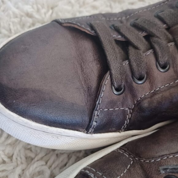 Johnston & Murphy Men’s Leather Sneakers Brown Casual Lace Up Shoes Size 9.5 M - Picture 3 of 11